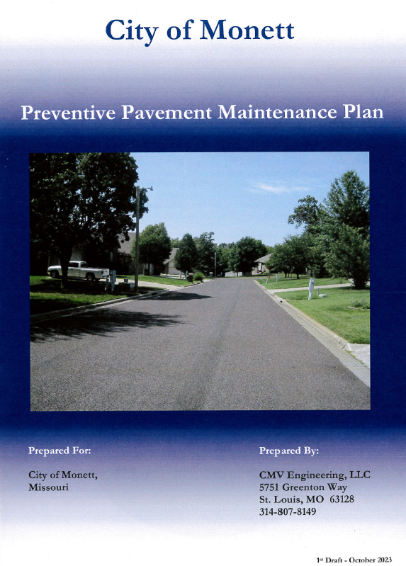 Pavement Plan cover